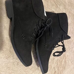 London Fog Black Ankle Boots
